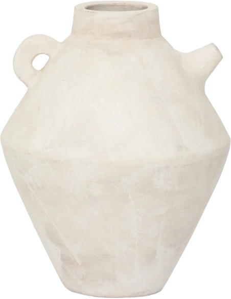 Vase amphore terre cuite blanche Ø22,4x28 cm Pico Urban Nature Culture - 1