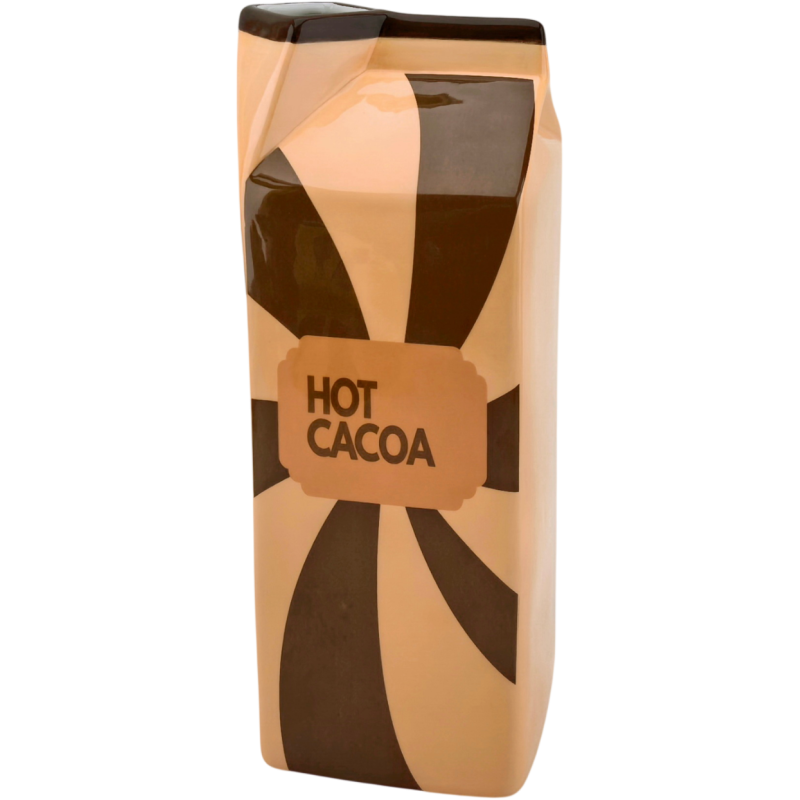 Vase brique de lait chocolat chaud 25,5 cm Hot Cacoa Housevitamin - 1