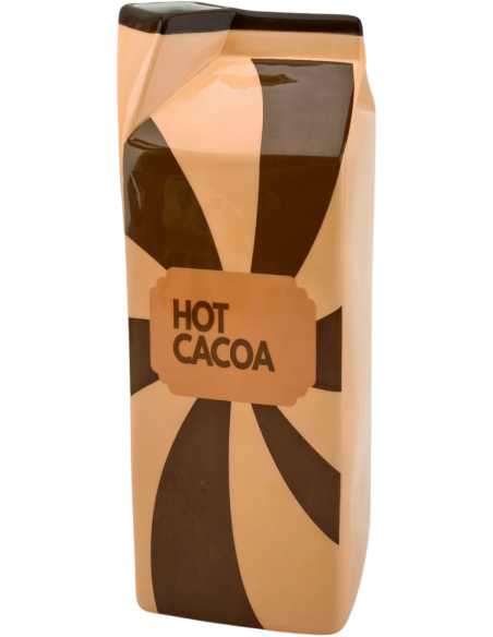 Vase brique de lait chocolat chaud 25,5 cm Hot Cacoa Housevitamin - 1