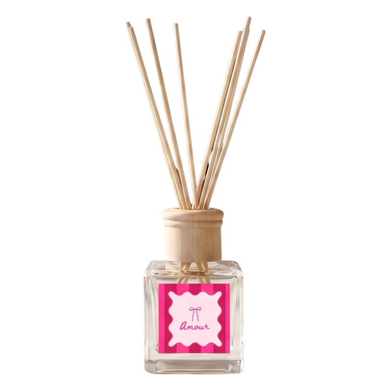 Diffuseur de parfum à bâtonnets sucré 100 ml Amour Housevitamin - 1