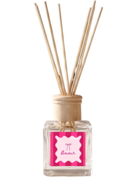 Diffuseur de parfum à bâtonnets sucré 100 ml Amour Housevitamin - 1