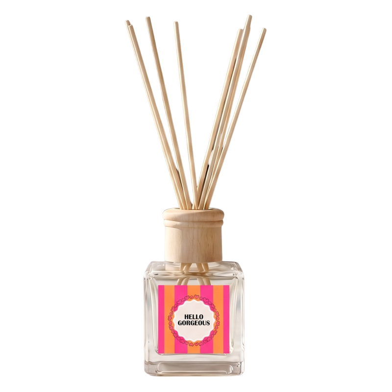Diffuseur de parfum à bâtonnets jasmin 100 ml en verre Hello Gorgeous Housevitamin - 1