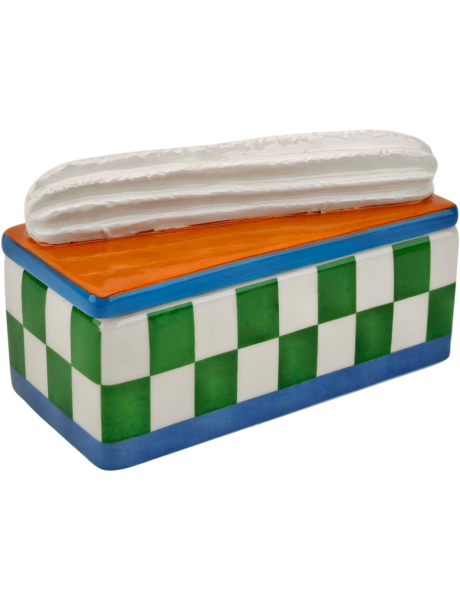 Boîte décorative à couvercle en dolomite 14x6x6 cm Tompouche Housevitamin - 1