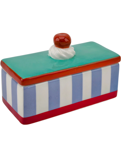 Boîte décorative à couvercle 14x6x6 cm Tompouche Housevitamin - 1
