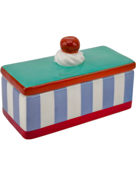 Boîte décorative à couvercle 14x6x6 cm Tompouche Housevitamin - 1