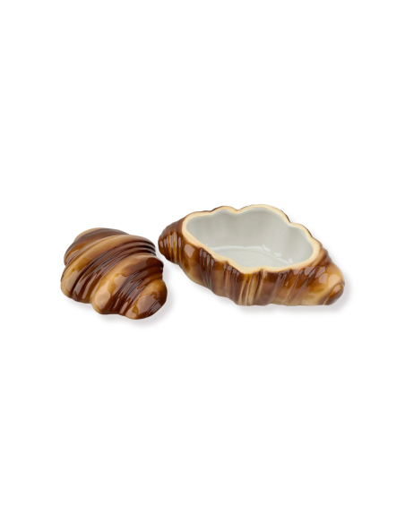Boîte décorative croissant en dolomite brune 16,5x10x7,5 cm Croissant Housevitamin - 3