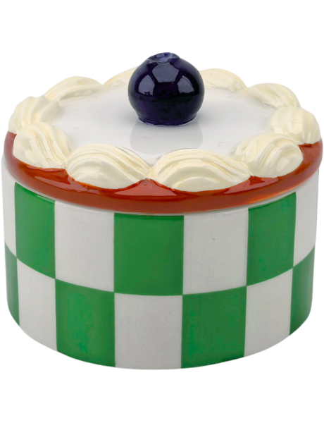 Boîte décorative tartelette en dolomite 9x9x7,5 cm Tartelette Whipped Cream Housevitamin - 1