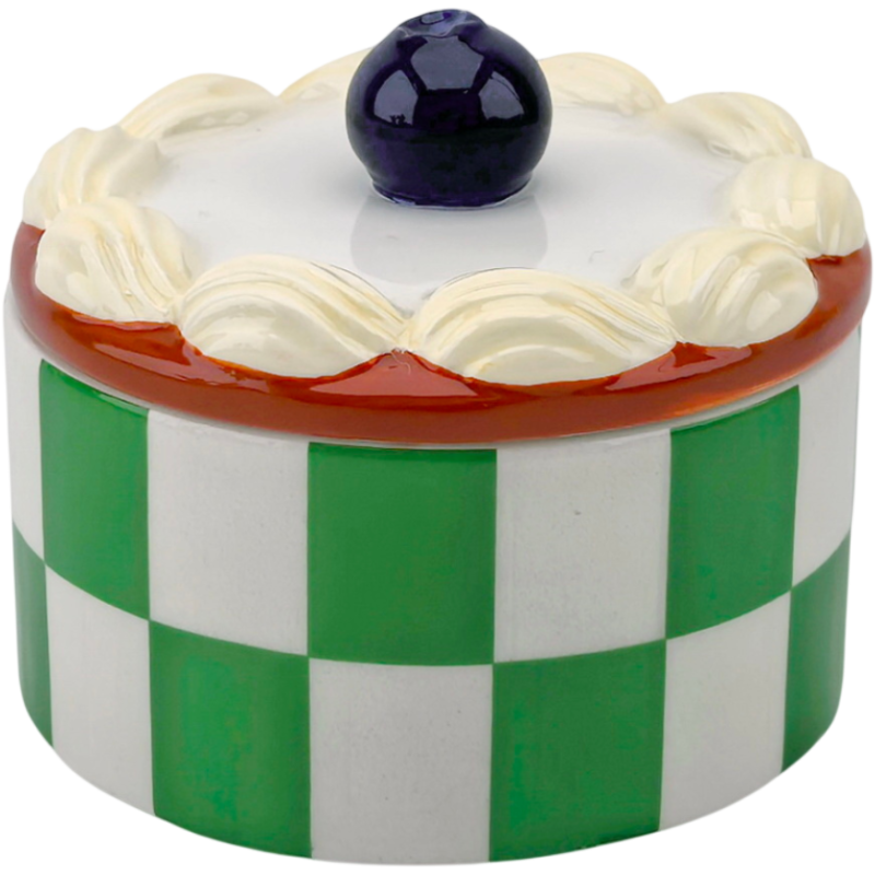 Boîte décorative tartelette en dolomite 9x9x7,5 cm Tartelette Whipped Cream Housevitamin - 1
