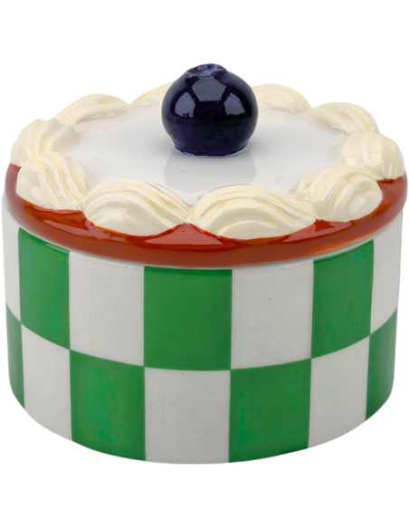 Boîte décorative tartelette en dolomite 9x9x7,5 cm Tartelette Whipped Cream Housevitamin - 1