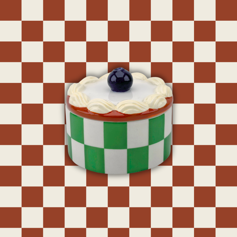 Boîte décorative tartelette en dolomite 9x9x7,5 cm Tartelette Whipped Cream Housevitamin - 4