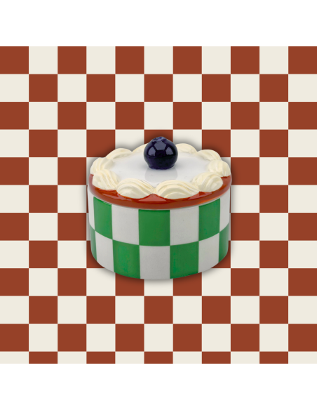 Boîte décorative tartelette en dolomite 9x9x7,5 cm Tartelette Whipped Cream Housevitamin - 4