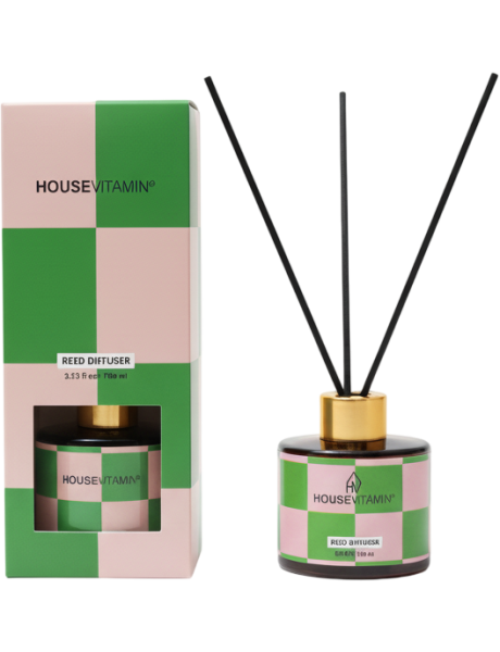 Diffuseur parfum bâtonnets concombre en verre 100 ml Cucumber Housevitamin - 1