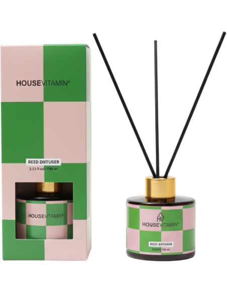 Diffuseur parfum bâtonnets concombre en verre 100 ml Cucumber Housevitamin - 1