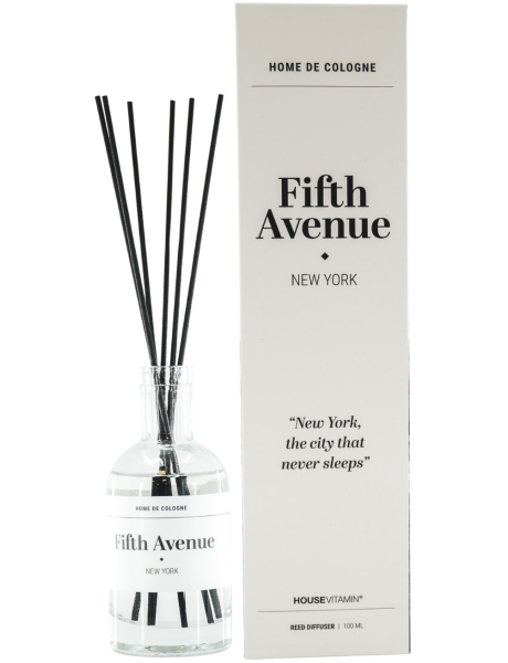 Diffuseur parfum bâtonnets boisé 100 ml Fifth Avenue New York Housevitamin - 1