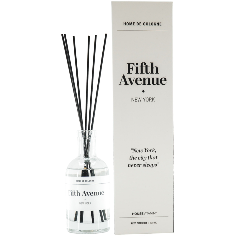 Diffuseur parfum bâtonnets boisé 100 ml Fifth Avenue New York Housevitamin - 1