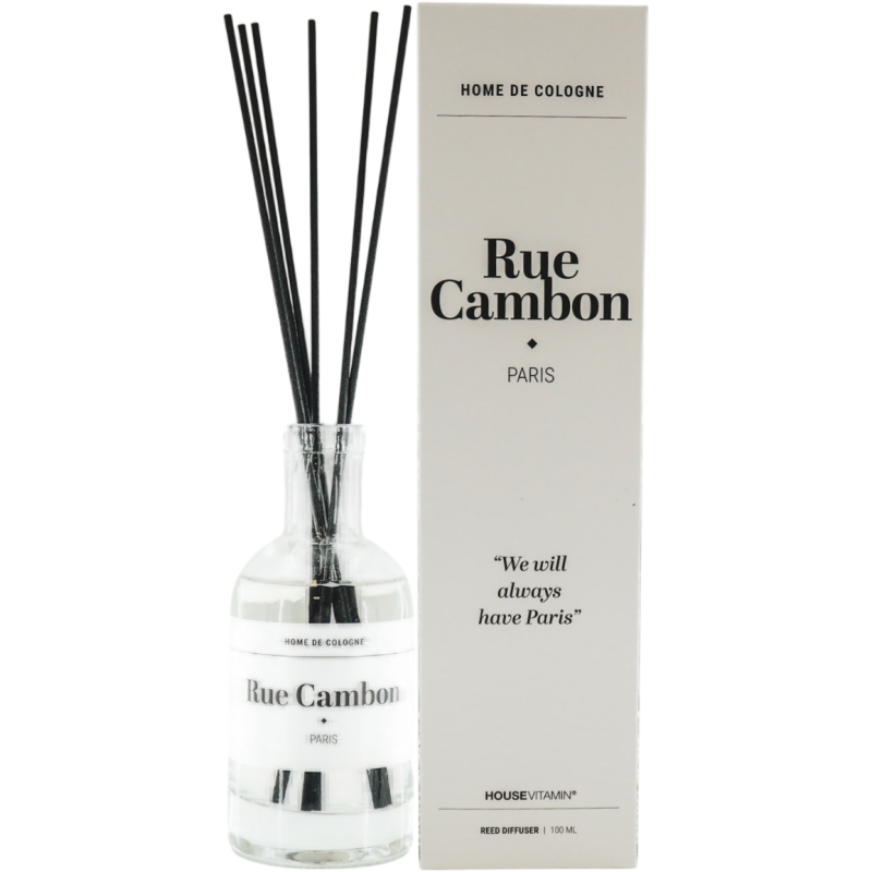 Diffuseur parfum bâtonnets bergamote 100 ml Rue Cambon Paris Housevitamin - 1