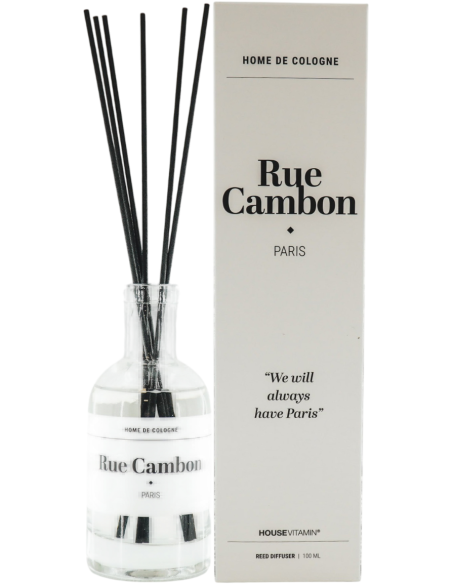 Diffuseur parfum bâtonnets bergamote 100 ml Rue Cambon Paris Housevitamin - 1