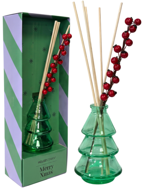 Diffuseur parfum Noël sapin pomme cannelle 100 ml Xmas Tree Housevitamin - 1