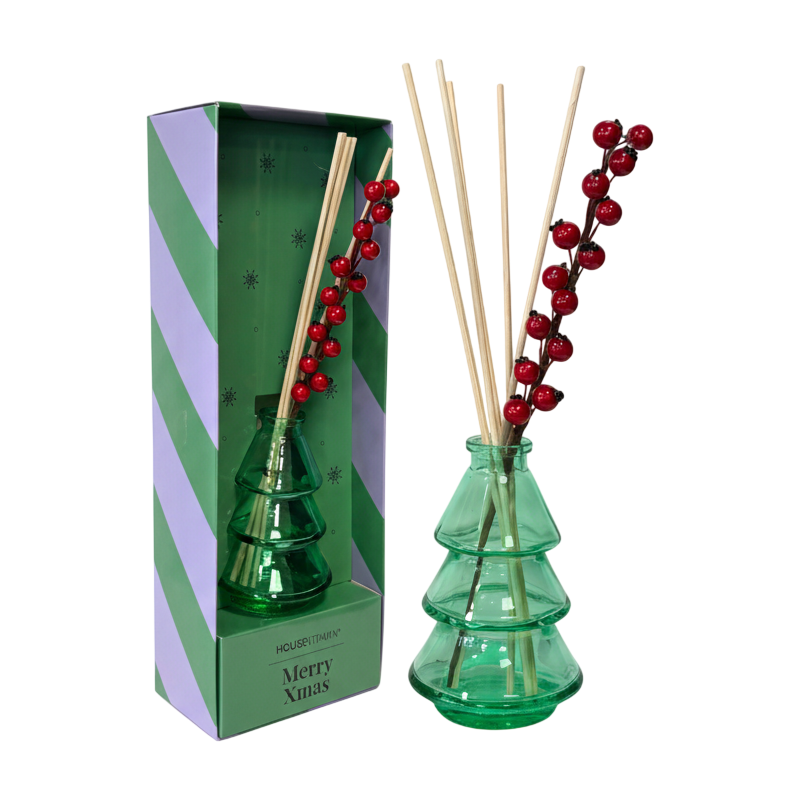 Diffuseur parfum Noël sapin pomme cannelle 100 ml Xmas Tree Housevitamin - 1