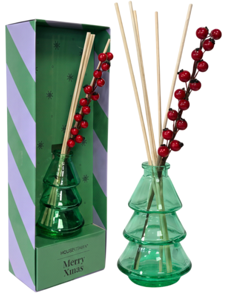 Diffuseur parfum Noël sapin pomme cannelle 100 ml Xmas Tree Housevitamin - 1