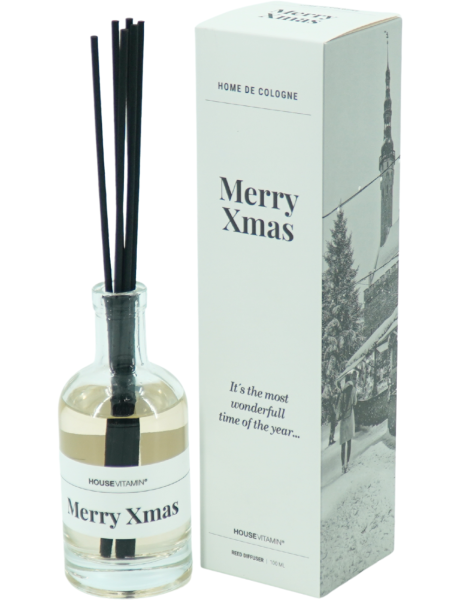 Diffuseur de parfum Noël pomme cannelle 100 ml Merry Xmas Housevitamin - 1