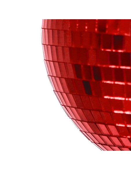 Boule à facettes de Noël rouge 30 cm Discoball Housevitamin - 3