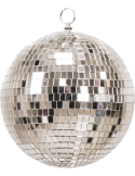 Boule à facettes de Noël argentée 30 cm Discoball