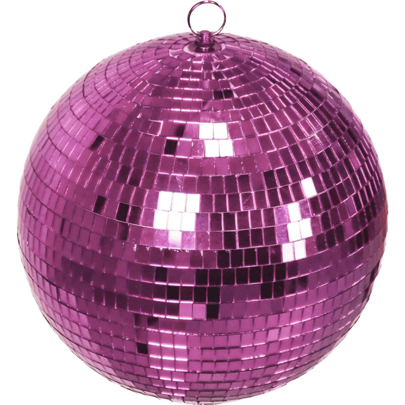 Boule à facettes Noël rose fuchsia 30 cm Discoball Housevitamin - 1