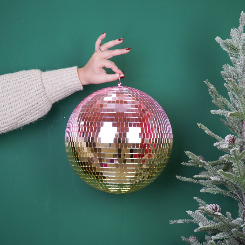 Boule à facettes rose gold 30 cm Discoball Housevitamin - 3