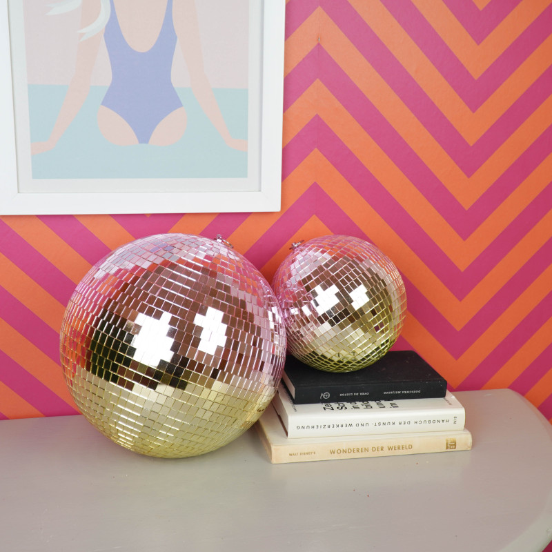 Boule à facettes rose gold 30 cm Discoball Housevitamin - 2