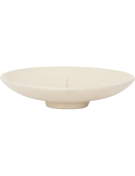 Bougeoir coupelle aluminium blanc Ø16x3,5 cm Nuria Urban Nature Culture - 1