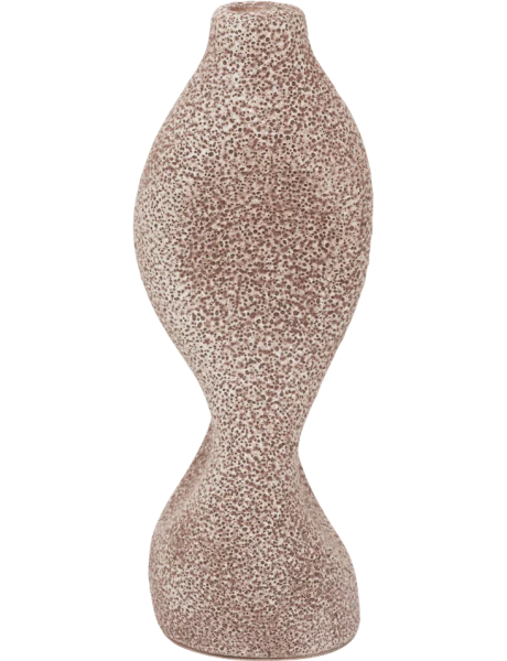 Bougeoir grès brun cappuccino 10x10x27 cm Niekka Urban Nature Culture - 1