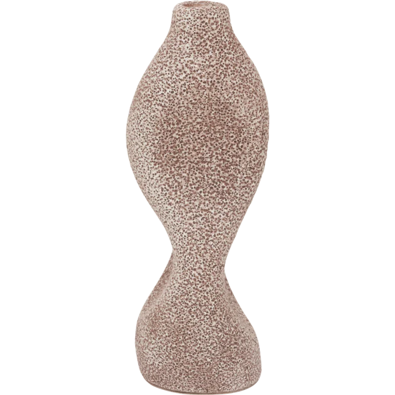 Bougeoir grès brun cappuccino 10x10x27 cm Niekka Urban Nature Culture - 1