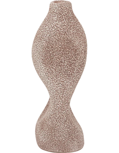Bougeoir grès brun cappuccino 10x10x27 cm Niekka Urban Nature Culture - 1
