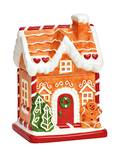 Boîte maison pain d’épices céramique Noël 19 cm Hivralis Wurm - 1