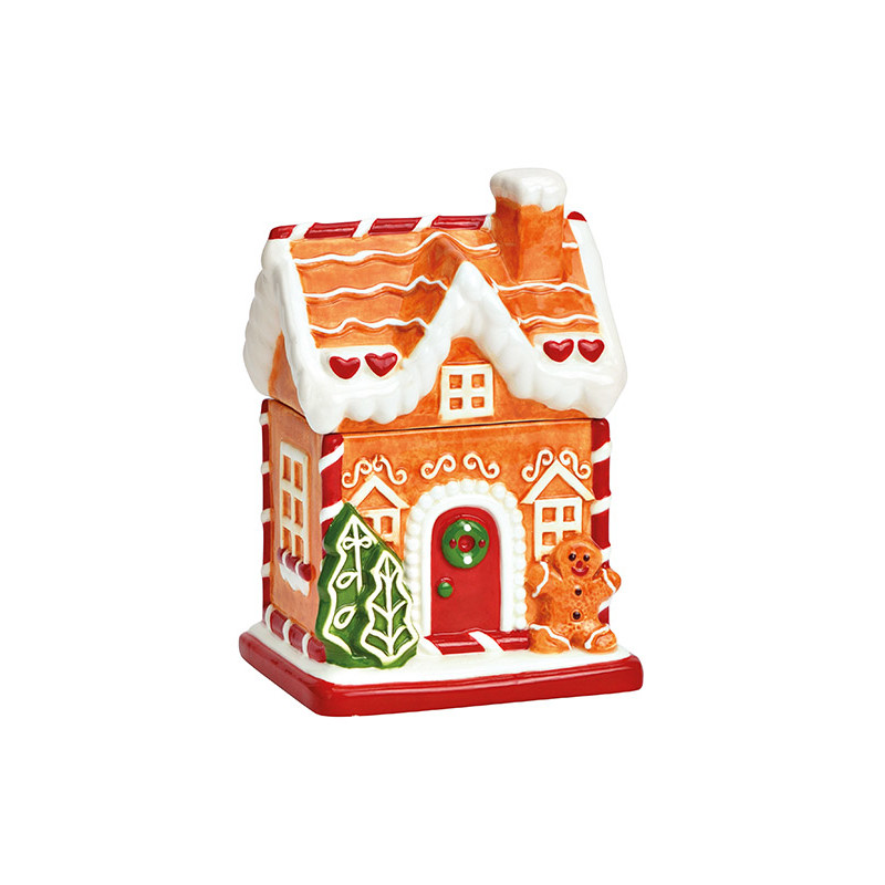 Boîte maison pain d’épices céramique Noël 19 cm Hivralis Wurm - 1