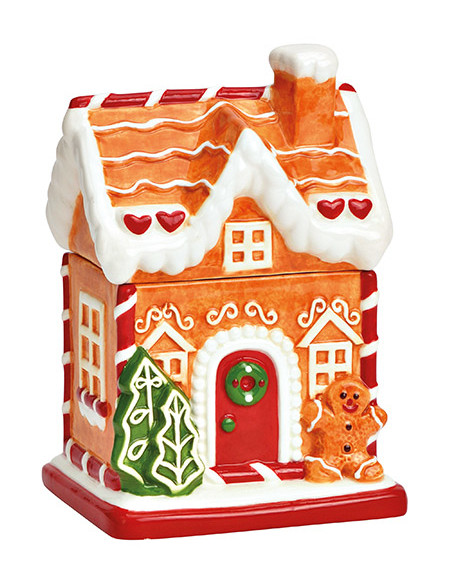 Boîte maison pain d’épices céramique Noël 19 cm Hivralis Wurm - 1