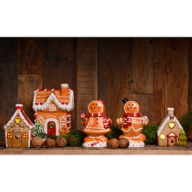 Boîte maison pain d’épices céramique Noël 19 cm Hivralis Wurm - 2