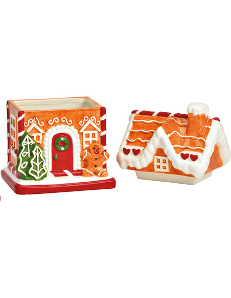 Boîte maison pain d’épices céramique Noël 19 cm Hivralis Wurm - 3