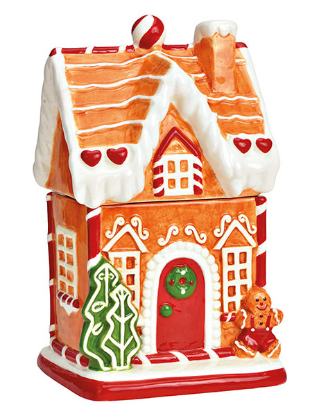 Boîte à biscuits maison pain d’épices céramique 27 cm Hivralis Wurm - 1