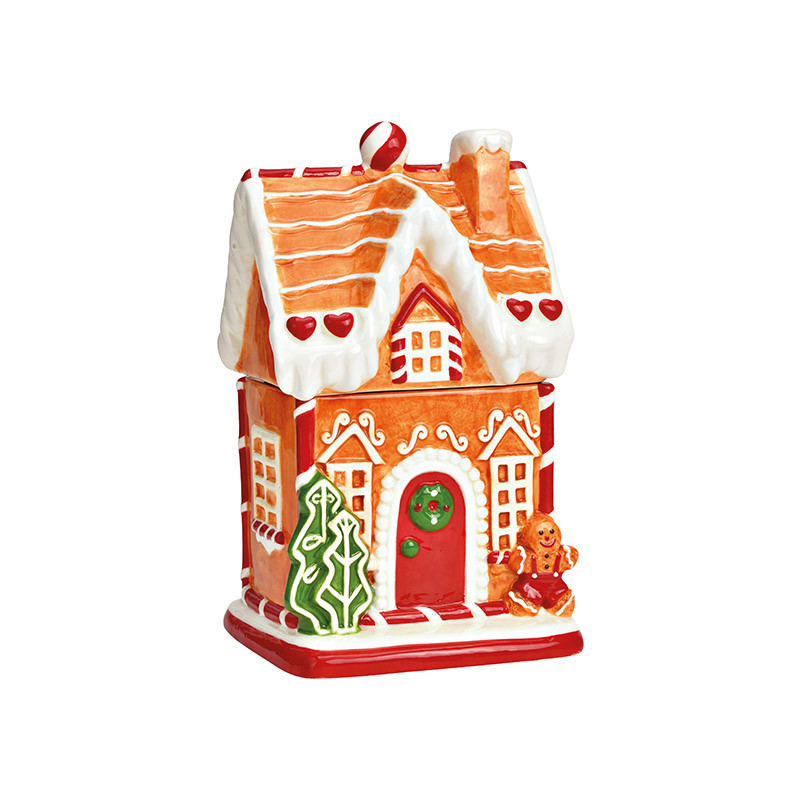 Boîte à biscuits maison pain d’épices céramique 27 cm Hivralis Wurm - 1