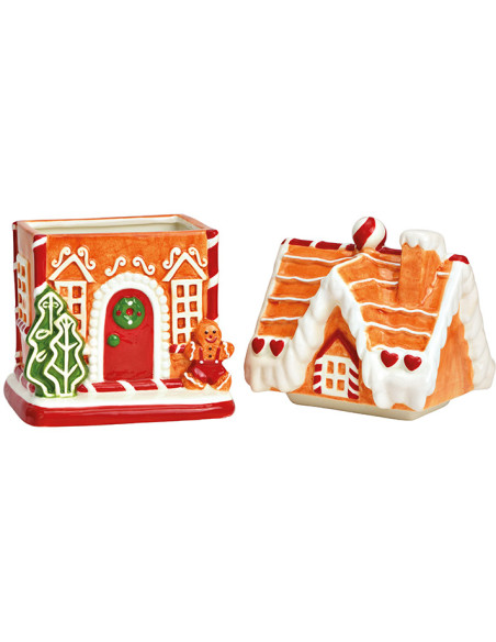 Boîte à biscuits maison pain d’épices céramique 27 cm Hivralis Wurm - 3
