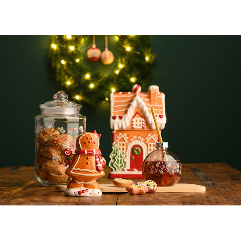 Boîte à biscuits maison pain d’épices céramique 27 cm Hivralis Wurm - 4