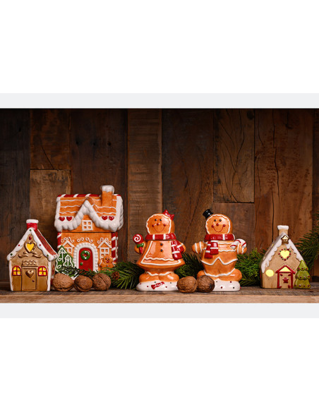 Boîte à biscuits maison pain d’épices céramique 27 cm Hivralis Wurm - 5