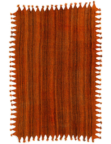 Tapis afghan laine orange terracotta 190x296 cm The Handwoven Bazar Bizar - 1