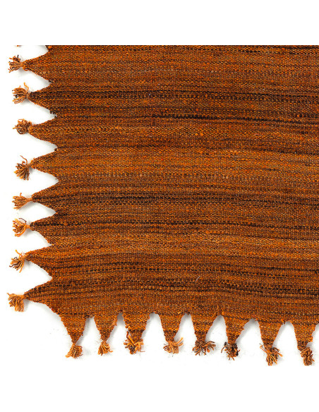 Tapis afghan laine orange terracotta 190x296 cm The Handwoven Bazar Bizar - 2
