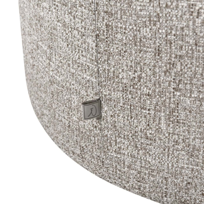 Fauteuil lounge pivotant tissu crème 87x80x67 cm Talley Richmond Interiors - 5