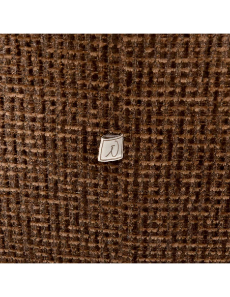 Fauteuil lounge pivotant tissu marron 86x81x76 cm Marina Richmond Interiors - 5
