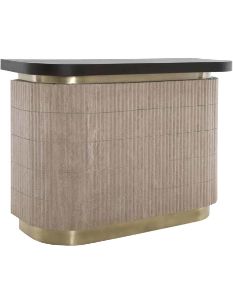 Meuble bar travertin beige 140x60,5x106 cm Martini Richmond Interiors - 1