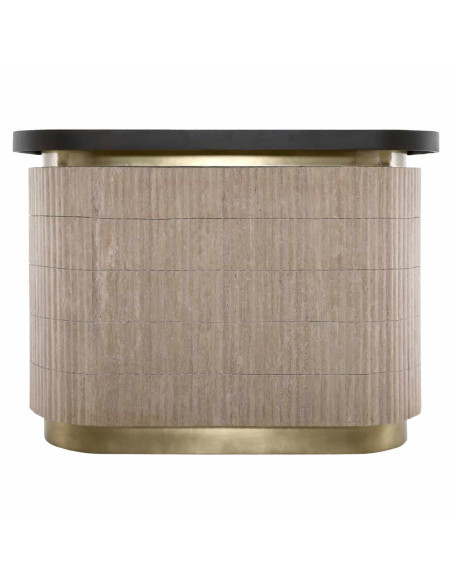 Meuble bar travertin beige 140x60,5x106 cm Martini Richmond Interiors - 3